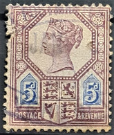 GREAT BRITAIN 1887-92 - Canceled - Sc# 118 - 5d - Used Stamps