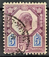 GREAT BRITAIN 1902-11 - Canceled - Sc# 134 - 5d - Used Stamps