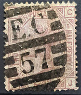 GREAT BRITAIN 1876 - Canceled - Sc# 67, Plate 15 - 2.5d - Used Stamps