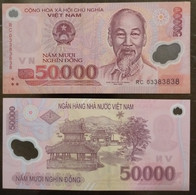 Vietnam Viet Nam 50,000 50000 Dong VF Polymer Banknote Note / Billet 2003 With Very Nice Fancy Number Of 03 38 38 38 - Viêt-Nam