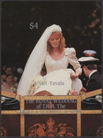 TUVALU-Nui 1986 Wedding Stagecoach $4 IMPERF.sheetlet - Tuvalu