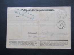 AD Preussen 1870 Deutsch Französischer Krieg Blauer Kastenstempel Absender Schreibt Aus Dem Biwak Bei Briey Nach Pommern - Storia Postale