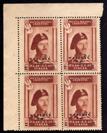 CORPO POLACCO POLISH BODY 1946 POSTA AEREA AIR MAIL WARTOSC QUARTINA BLOCK NG SG - 1946-47 Período Del Corpo Polacco