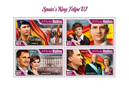 Maldives  2014 Spain’s King Felipe VI, Juan Carlos I, Sofia - Maldives (1965-...)