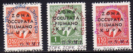 ZONA FIUMANO KUPA1942 COLORI SOPRASTAMPA CAMBIATI CHANGE COLORS OVERPRINT ONMI MATERNITÀ INFANZIA SERIE COMPLETA SET MNH - Fiume & Kupa