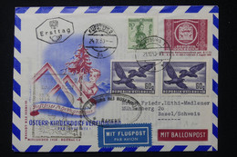 AUTRICHE - Entier Postal + Compléments De Salzburg Par Ballon En 1950 Pour La Suisse - L 88160 - Ballonpost