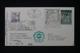 AUTRICHE - Enveloppe FDC Par Ballon En 1968 Pour Fribourg - L 88162 - Balloon Covers