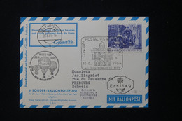 AUTRICHE - Carte De Wien Par Ballon En 1964 Pour La Suisse - L 88177 - Balloon Covers