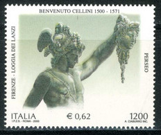 ITALIA / ITALY 2000** - Benvenuto Cellini - "Perseo Con La Testa Di Medusa" - 1 Val. MNH. - Sculpture