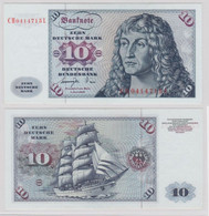 T143817 Banknote 10 DM Deutsche Mark Ro. 275a Schein 1.Juni 1977 KN CH 0414715 L - 10 DM