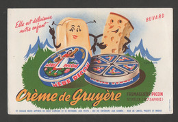 Buvard   Crème De Gruyère Mère Picon  ( Fromage ) -   R Jacquet Illustrateur / Années 60 Ou Avant - Alimentaire