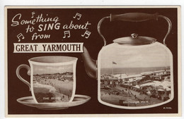 GREAT YARMOUTH - Kettle And Tea Cup - Valentine K 7496 - Great Yarmouth