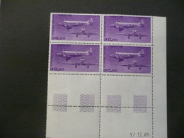 COIN DATE Poste Aérienne N° 59, 17/12/85, Neuf - Posta Aerea