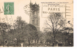 JEUX OLYMPIQUES 1924 -  CACHET DOUBLE - PLACE CHOPIN - - Sommer 1924: Paris
