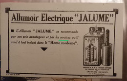 Buvard Allumoir électrique « Jalume »  Lyon - Elektrizität & Gas