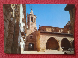 SPAIN ARAGÓN TARJETA POSTAL POST CARD KARTE CARTE POSTALE CANTAVIEJA TERUEL PLAZA CRISTO REY COCHE ESPAGNE ED. SICILIA.. - Teruel