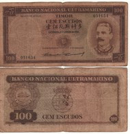 TIMOR  100 Escudos  P24    ( Dated 2.1.1959 )   F. - Timor