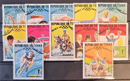 TCHAD 1969 - Canceled - Gold Medal Winners Of Olympia Mexico 1968 (12 Stamps) - Tchad (1960-...)