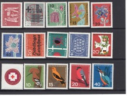 Bund Komplettes Jahr 1963 /  Year 1963 Nr. 390 - 411 MNH Postfrisch ** - Ungebraucht