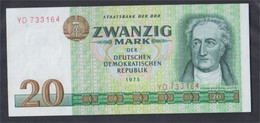 DDR Rosenbg: 362b, Kontrollnummer 6stellig Austauschnote Bankfrisch 1975 20 Mark (9537393 - Otros & Sin Clasificación