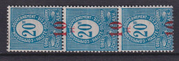 SILESIE  - YVERT N°29 ** MNH VARIETE SURCHARGE DEPLACEE (2 TIMBRES PLIES) - Silezië