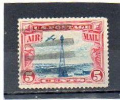 ETATS-UNIS       5 C     1928    Y&T:11   Poste Aérienne    Oblitéré - 1a. 1918-1940 Used