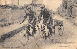 86-CHÂTELLERAULT- TOUR DE FRANCE PAR LES FRERES CAMILLS-ACHILLS SUR MACHINES SUTTER DE CHÂTELLERAULT MUNIES DE PNEUS DUN - Chatellerault