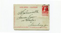 1911 Carte Lettre De ARLON Naar LUXEMBOURG GARE - Altri & Non Classificati