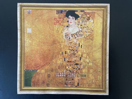 Sierra Leone 2019 IMPERF NON DENTELE Mi. Bl. ? Gustav Klimt Adele Bloch Bauer Art Kunst Wooden Wood Bois Holzfurnier - Sierra Leona (1961-...)