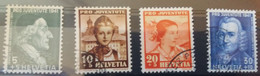 Suisse Y/T N°371/4 Oblitéré  " Pro Juventus 1941 " - Otros & Sin Clasificación