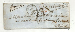 Lettre, Suisse ,GENEVE , 1855 , 2 Scans - Postmark Collection