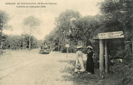 St Brévin L'océan * Domaine De Neuvillette 1910* Arrivée Du Train Au Rond Point * Locomotive Machine Ligne Chemin De Fer - Saint-Brevin-l'Océan