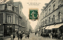 Cholet * La Rue Nationale * Tailleur BORE Boré BARRE Barré * Débitant Vins CHARPENTIER - Cholet