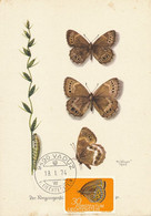 Maximum Card  Papillon Butterfly Vaduz 1974   Same Stamp As The Card  Art Card Gonner 1945 - Liechtenstein