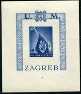 CROATIA 1943 Ustasa Youth Imperforate  Block MNH / **.  Michel Block 3B - Croazia