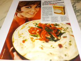 ANCIENNE PUBLICITE UNE PUREE BASQUAISE  MOUSLINE 1968 - Affiches