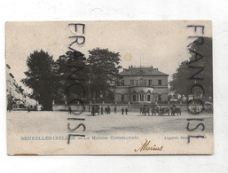 Bruxelles. Ixelles. La Maison Communale. 1905. Animée. Lagaert - Anderlecht