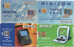 Évolutions De Services France Télécom : Minicom - Minitel - Borne Internet - Telephones