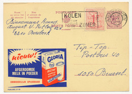 BELGIQUE - Carte Postale (Entier) PUBLIBEL - 2F + 1F En Complément - Lait GLORIA - Publibel 2118 - Werbepostkarten