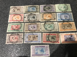 MAURITANIE:1913-19 Série Complete N°17 A 33 Oblitérations 10/4/18 - Used Stamps