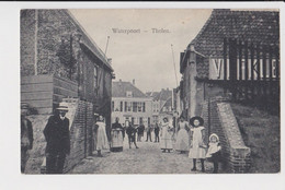 THOLEN CA. 1910 WATERPOORT MET VEEL VOLK - Tholen