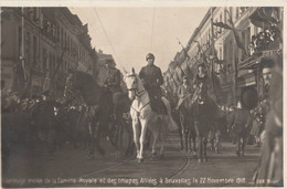 1918 - Entrée De La Famille Royale Et Des Troupes Alliées Le 22 Novembre    - Scan Recto-verso - Festivals, Events