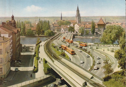 Konstanz (D), Rheinbrücke Mit Münster; Autobus; Viele Oldtimer - Autres & Non Classés