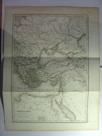 GRAVURE ANCIENNE De 1845 - CARTE EMPIRE ROMAIN PARTIE ORIENTALE - ATLAS DE ROLLIN Par AH DUFOUR 1839 - 26cm X 36cm - Mapas Geográficas