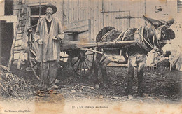 Divers. Non Localisé.       79       Paysan Et Son Attelage D'âne En Poitou   Editeur De Melle.     (voir Scan) - Other & Unclassified