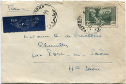 GRAND LIBAN LETTRE PAR AVION DEPART BEYROUTH 8 IV 39 POUR LA FRANCE - Storia Postale