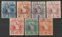 Guatemala 1886-93 Sc 43-4,46-50  Partial Set Most Used Some Thins - Guatemala