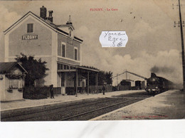 FLOGNY(89 Yonne) Le Train En Gare, Rare!!! - Flogny La Chapelle