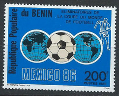 Bénin YT 619 Neuf Sans Charnière - XX - MNH Football - Benin – Dahomey (1960-...)