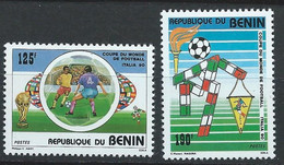 Bénin YT 685-686 Neuf Sans Charnière - XX - MNH Football - Benin – Dahomey (1960-...)